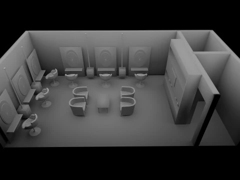 Hairdresser 3D Model