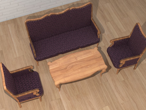 Living Room Sunset 8K 3D 模型