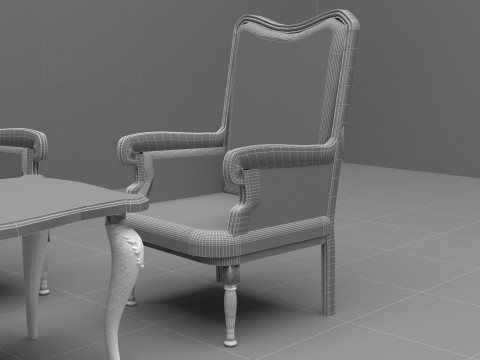 Living Room Sunset 8K 3D 模型