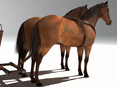 Western Wagon 2 - 8K Modelo 3D