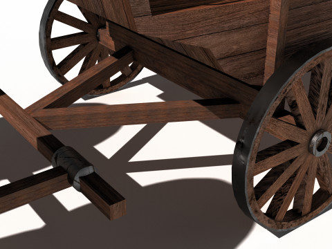Western Wagon 2 - 8K Modelo 3D