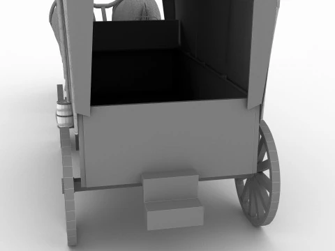 Western Wagon 2 - 8K 3D Model