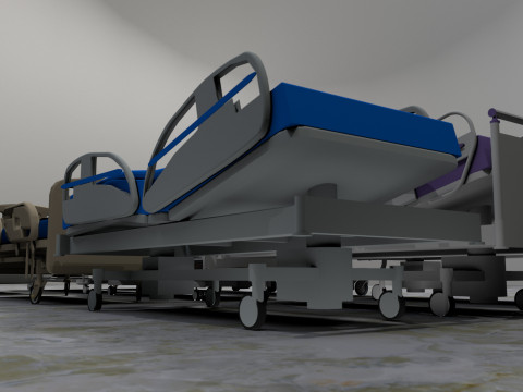 Hospital Beds Bundle 8K Modelo 3D