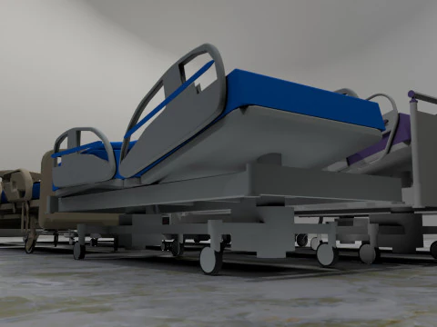 Hospital Beds Bundle 8K 3D Model