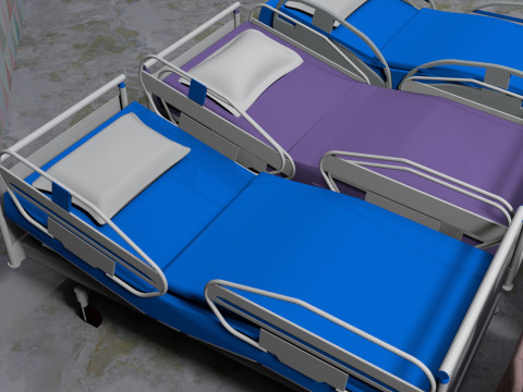 Hospital Beds Bundle 8K Modelo 3D