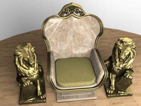 Emperor Throne 8K 3D Model