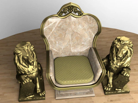 Emperor Throne 8K 3D Model