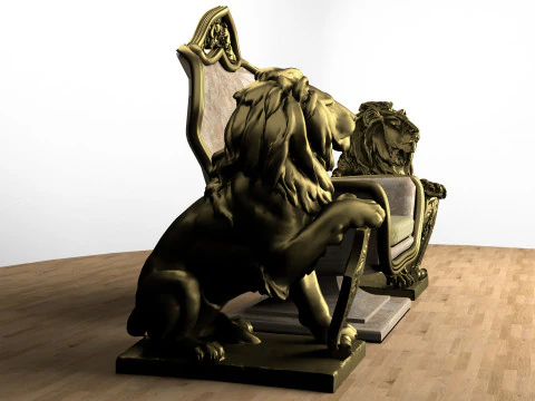 Emperor Throne 8K 3D Model