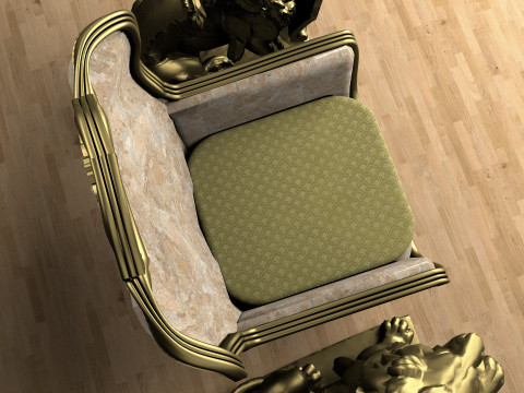 Emperor Throne 8K 3D Model