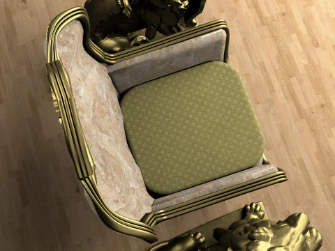 Emperor Throne 8K 3D Model
