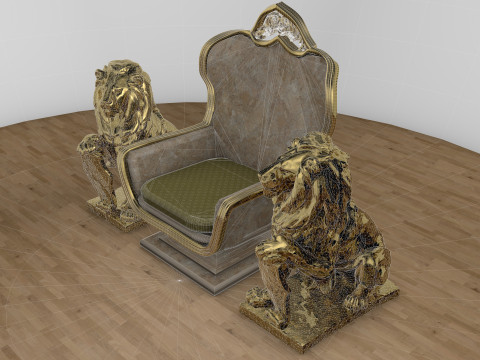 Emperor Throne 8K 3D Model