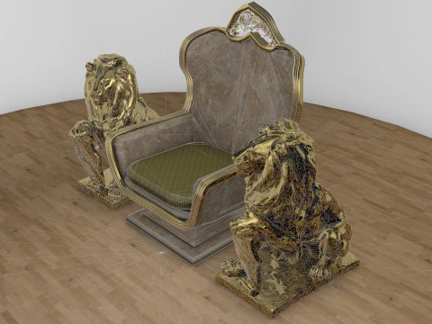 Emperor Throne 8K 3D Model