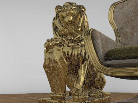 Emperor Throne 8K 3D Model
