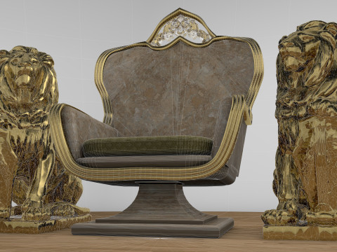 Emperor Throne 8K 3D Model