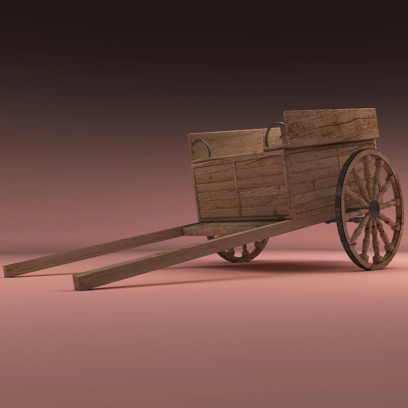 Carrello per fieno 8K Modello 3D .c4d .max .obj .3ds .fbx .stl .blend 