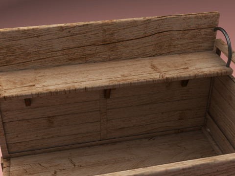 Hay Cart 8K 3D Model