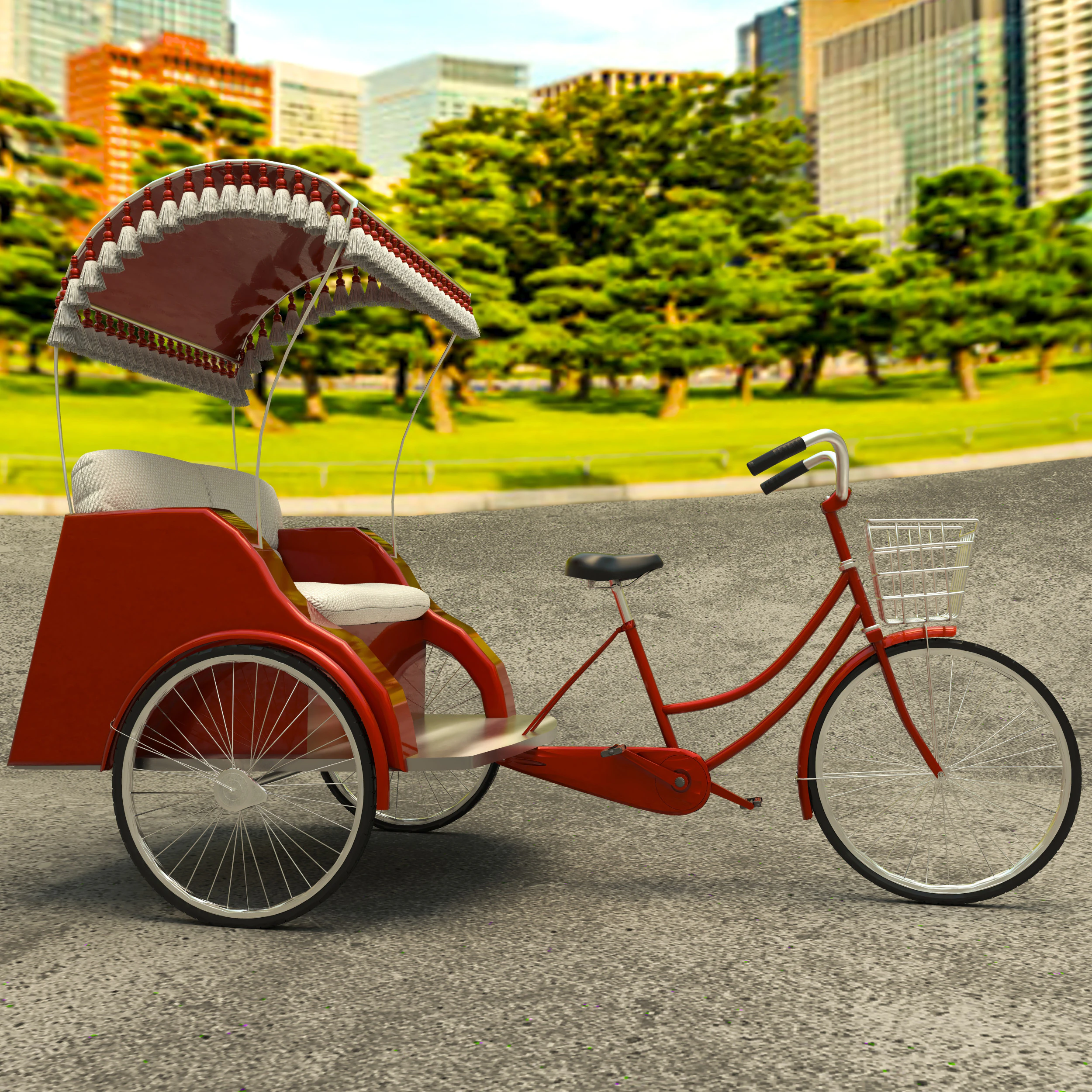Tribike 8K 3D Model .c4d .max .obj .3ds .fbx .stl .blend