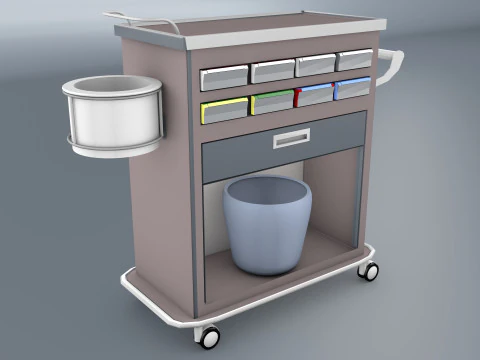 Hospital Trolleys Bundle 8K 3D Model