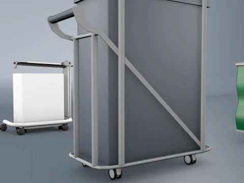 Hospital Trolleys Bundle 8K 3D Model