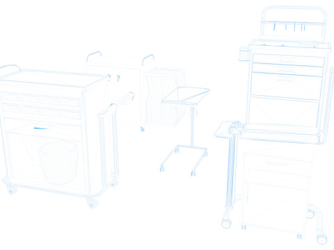 Hospital Trolleys Bundle 8K 3Dモデル