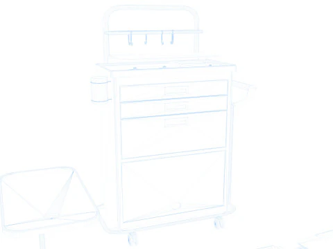Hospital Trolleys Bundle 8K 3D Model