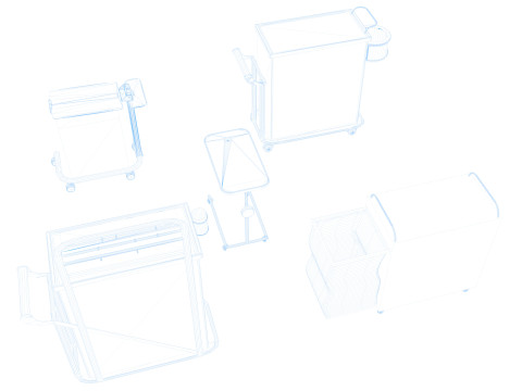 Hospital Trolleys Bundle 8K 3Dモデル