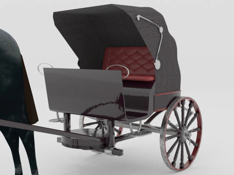 Race Chariot 3D Model