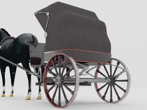 Race Chariot 3D Model