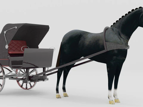 Race Chariot 3D Model