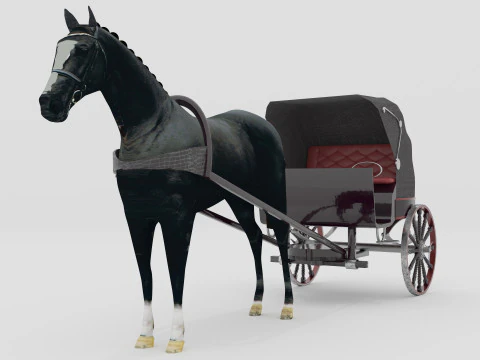 Race Chariot 3D Model
