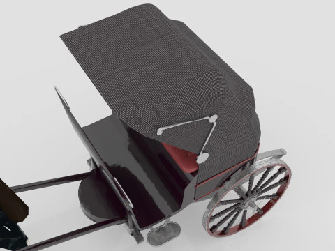 Race Chariot 3D Model