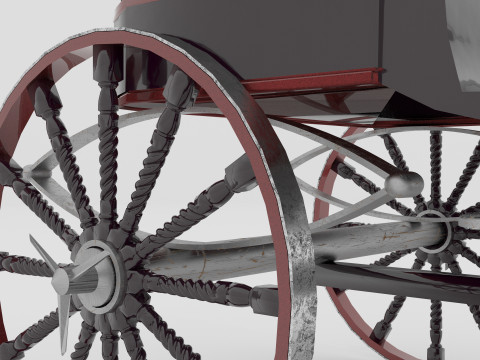 Race Chariot 8K Modèle 3D