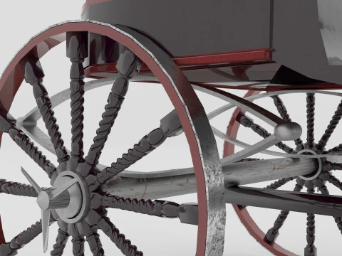 Race Chariot 3D Model