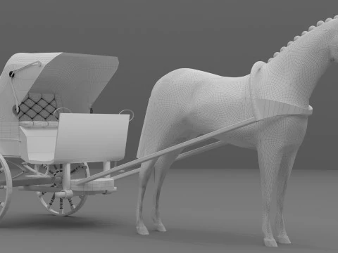 Race Chariot 3D Model