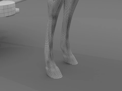 Race Chariot 3D Model