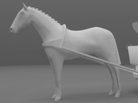 Race Chariot 3D Model
