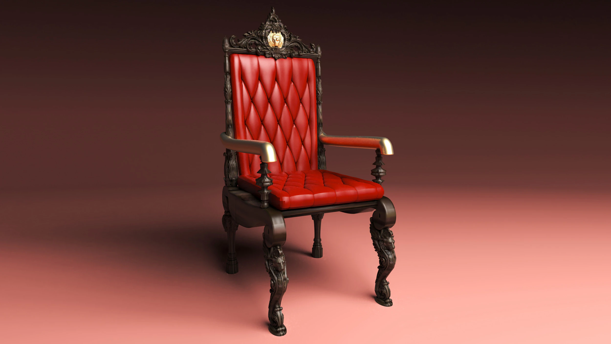 Kral Tahtı 10 - 8K 3D Model .c4d .max .obj .3ds .fbx .stl .blend 