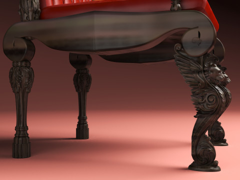 King Throne 10 - 8K 3D Model