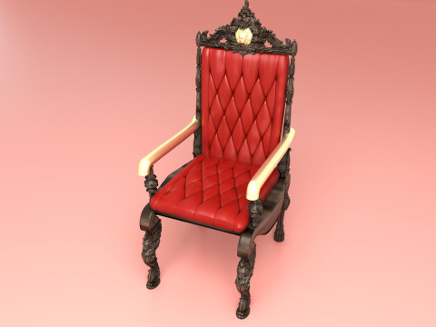 King Throne 10 - 8K 3D Model