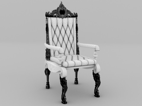 King Throne 10 - 8K 3D Model