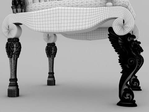 King Throne 10 - 8K 3D Model