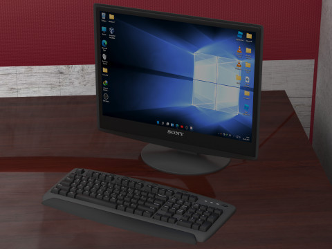 Office Floor 2 - 8K 3D Model