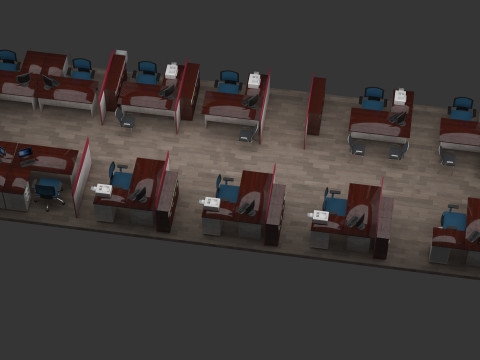 Office Floor 2 - 8K 3D Model