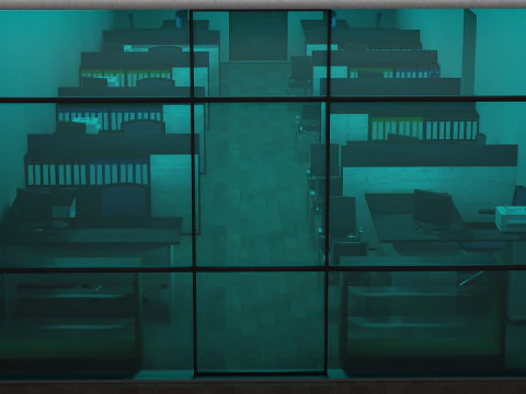Office Floor 2 - 8K 3D Model