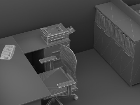 Office Floor 2 - 8K 3D Model