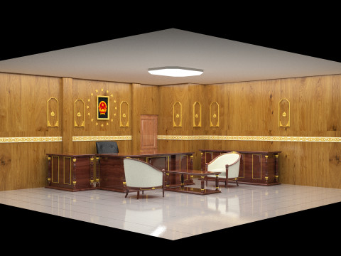 President Room 8K 3D Model