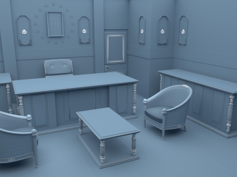 President Room 8K 3D Model