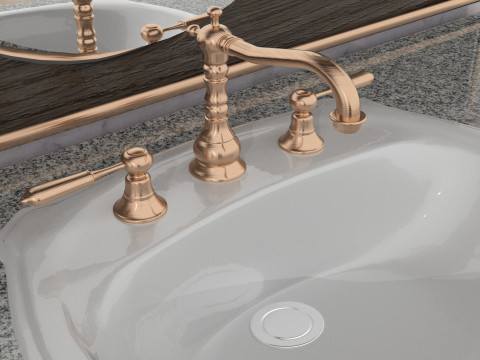 Barbershop Counter 8K 3D Model