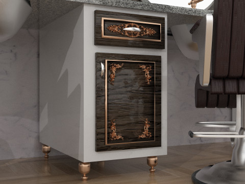 Barbershop Counter 8K 3D Model