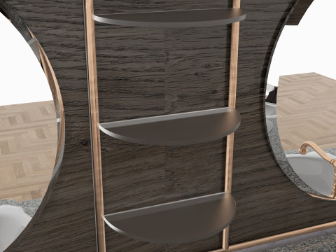 Barbershop Counter 8K 3D Model